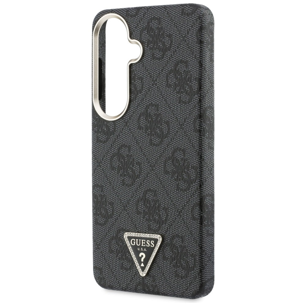 MagSafe Case for Samsung Galaxy S26 S942, Guess, 4G Triangle Logo, Black