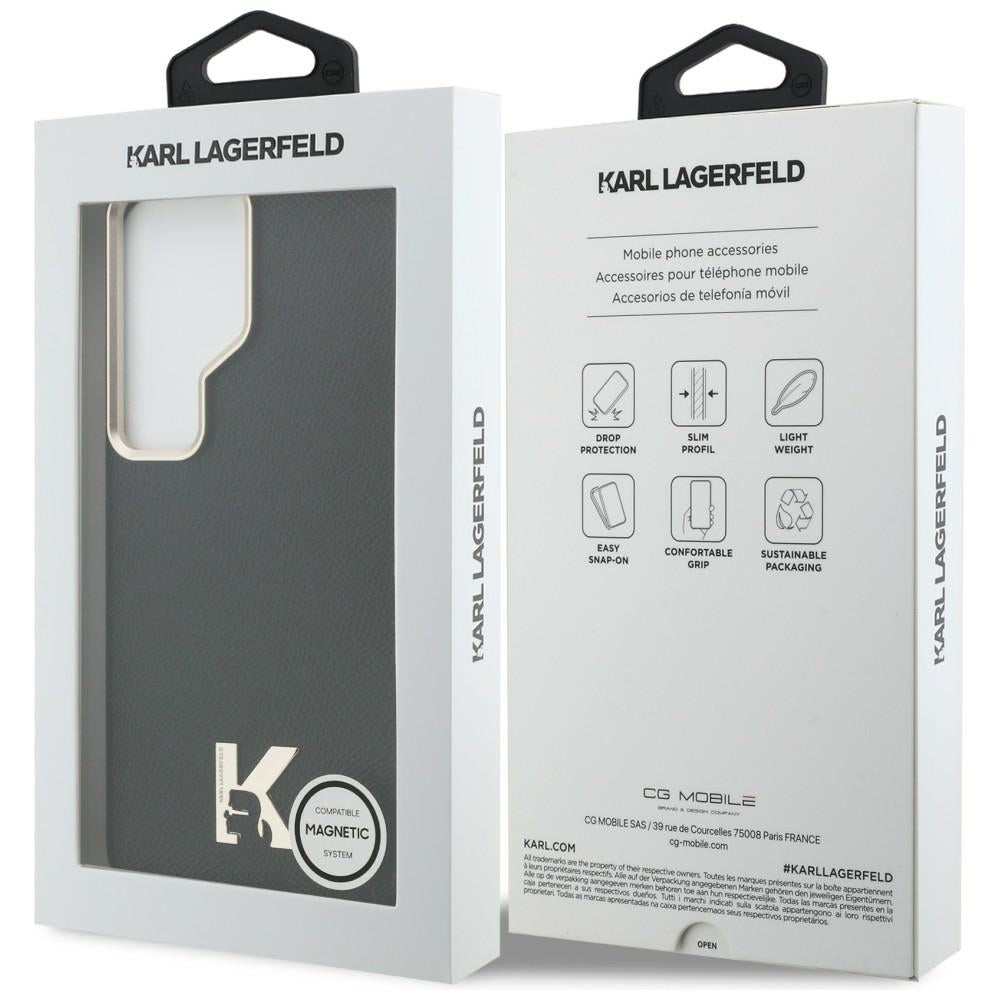 MagSafe Case for Samsung Galaxy S26 Ultra S948, Karl Lagerfeld, Karl Head Logo, Black