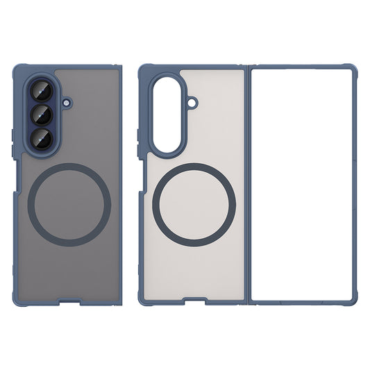 MagSafe Case for Samsung Galaxy Z Fold7 F966, Techsuit, HaloFrost II, Navy Blue