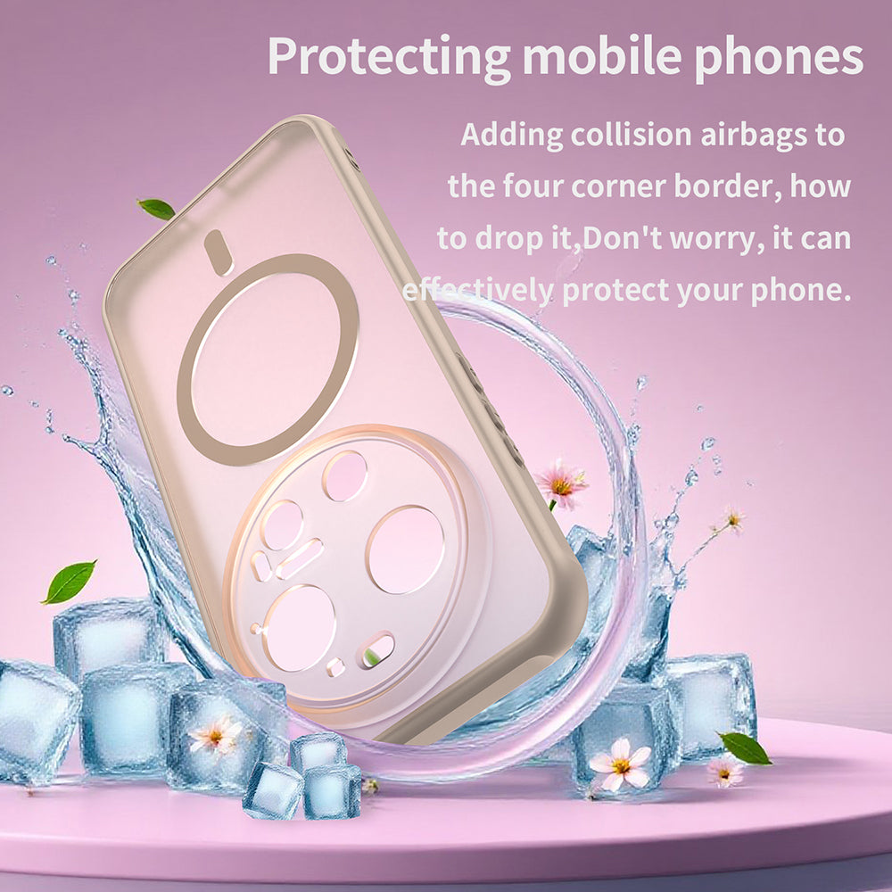 MagSafe Case for Xiaomi 17 Ultra, Techsuit, HaloFrost II, Gold