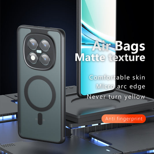 MagSafe Case for Xiaomi Poco M8 Pro / Redmi Note 15 Pro+ 5G, Techsuit, PureFrost, Satin Black