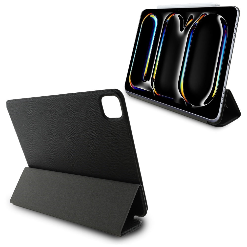 Case for Apple iPad Pro 11 (2024), Karl Lagerfeld, Saffiano Karl & Choupette, Black.