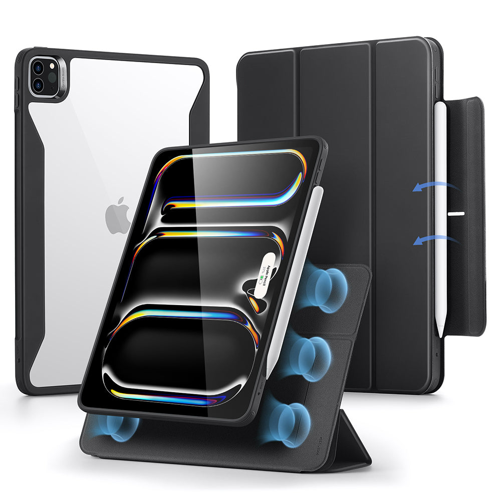 Case for Apple iPad Pro 13 (2024), ESR, Rebound Hybrid, Black