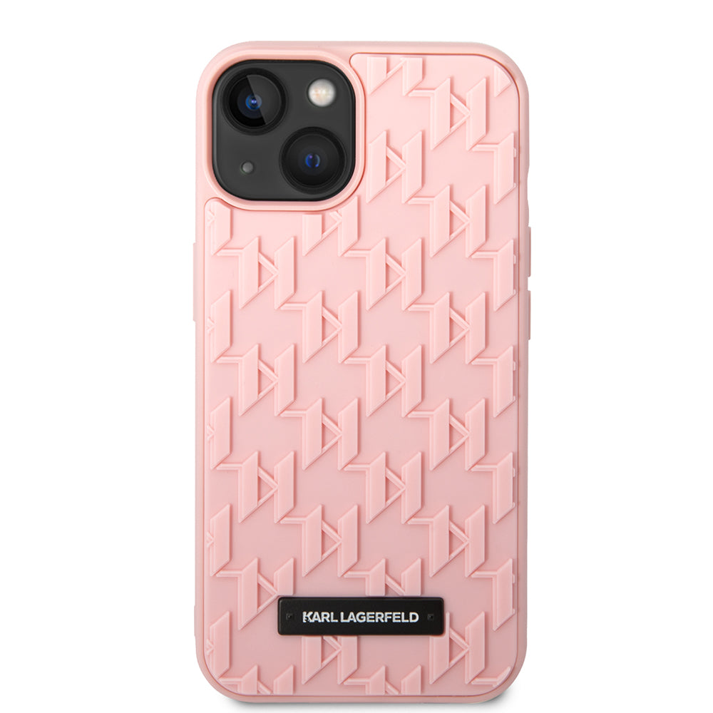 Case for Apple iPhone 14 Plus, Karl Lagerfeld, 3D Monogram, Pink