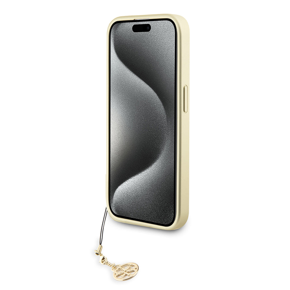 Case for Apple iPhone 15 Pro, Guess, 4G Charm, Grey