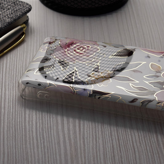 Case for Apple iPhone 15 Pro Max, Techsuit, Marble, White