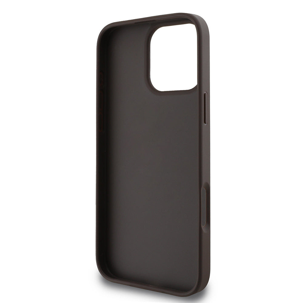 Case for Apple iPhone 16 Pro, Guess, 4G Classic, Brown