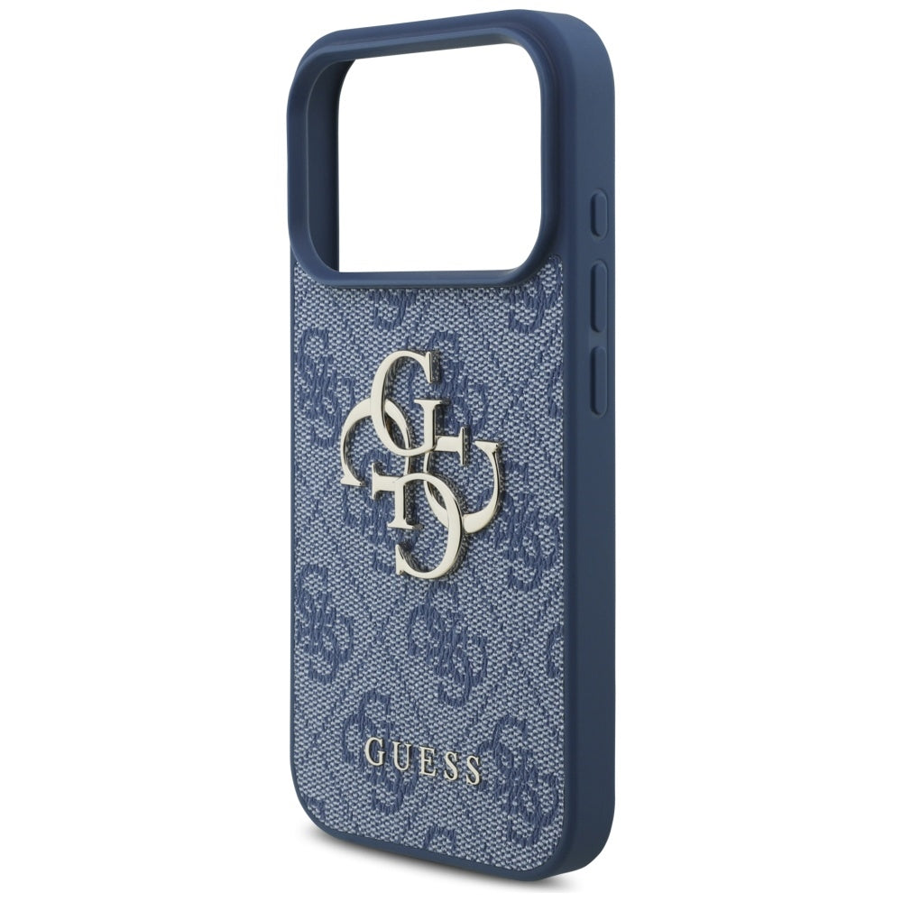 Case for Apple iPhone 17 Pro Max, Guess, 4G Big Logo, Blue