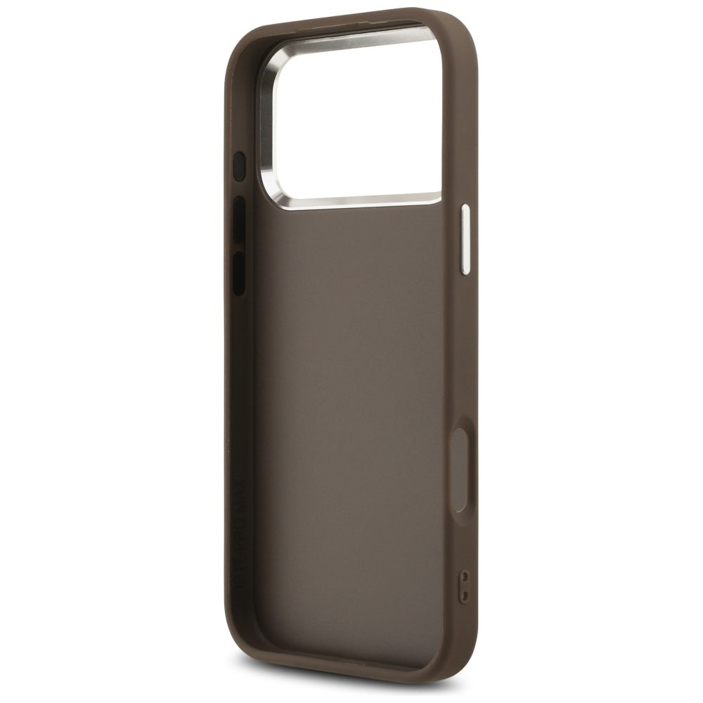 Case for Apple iPhone 17 Pro Max, Guess, Big 4G Logo Classic, Silver Brown