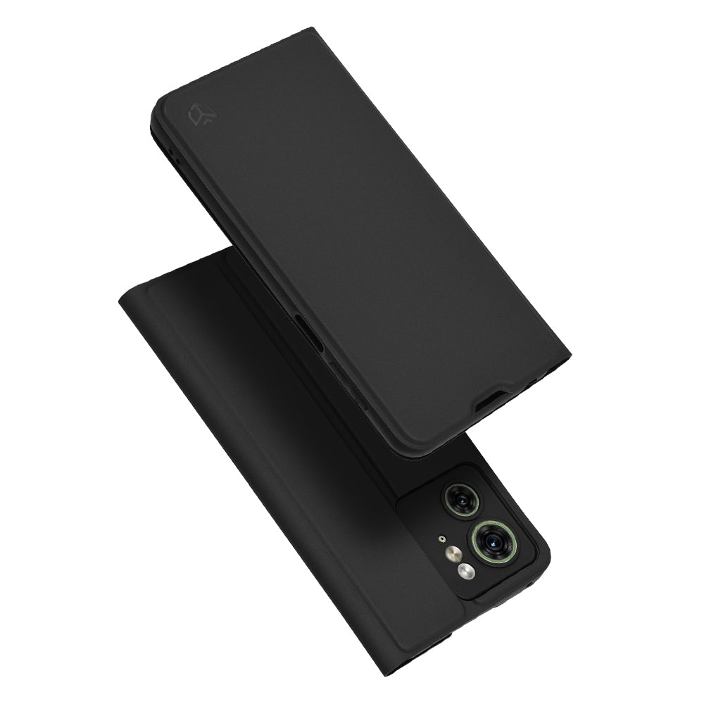 Case for Motorola Edge (2023) / Edge 40, Techsuit, Magskin Book, Black