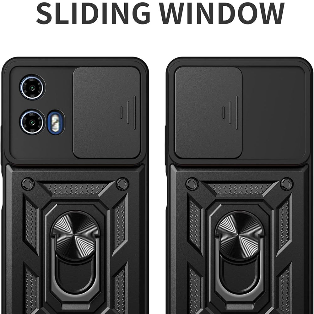 Case for Motorola Moto G67 Power / G57 Power, Techsuit, CamShield, Black