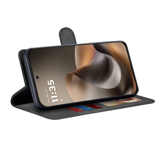 Case for Motorola Moto G77 / G67, Techsuit, Diary Book, Black