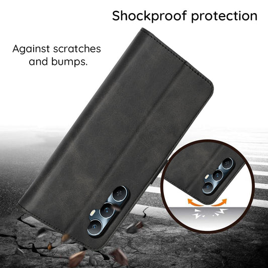 Case for Oppo Reno16 F / Reno16 FS, Techsuit, Diary Book, Black