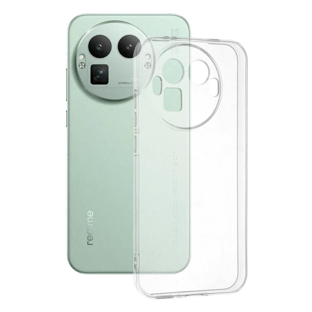 Case for Realme GT 8 Pro, Techsuit, Clear Round Camera Cutout, Transparent