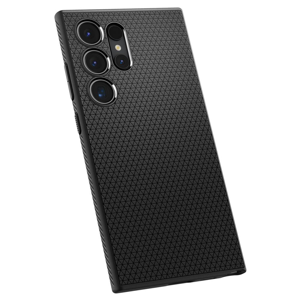 Case for Samsung Galaxy S24 Ultra S928, Spigen, Liquid Air, Black ACS07287