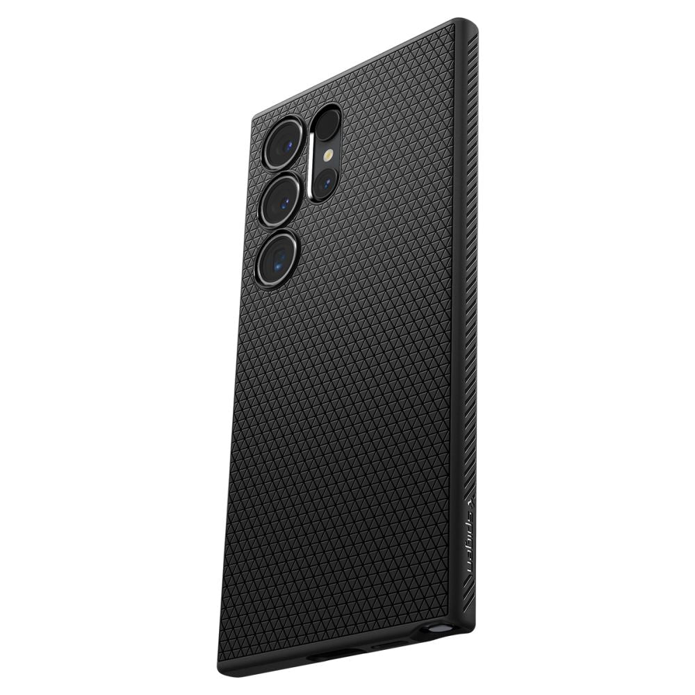 Case for Samsung Galaxy S24 Ultra S928, Spigen, Liquid Air, Black ACS07287