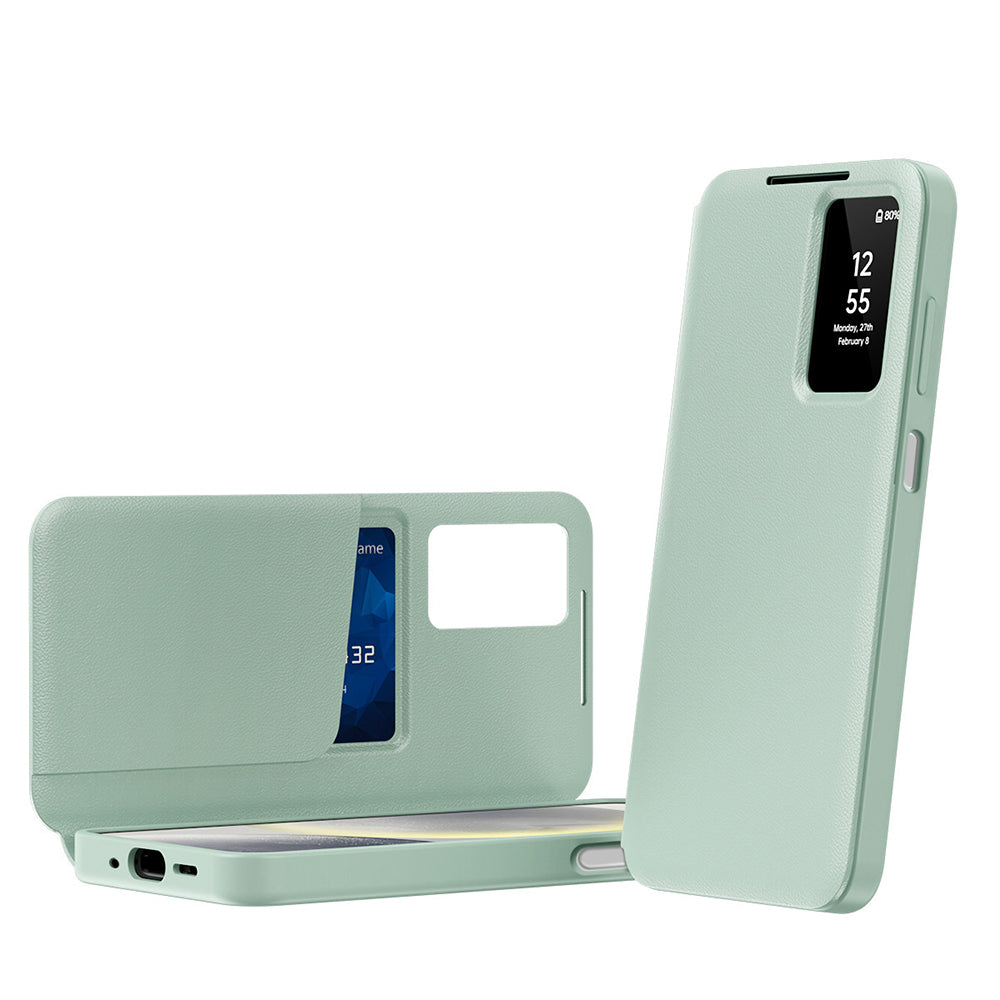 Case for Samsung Galaxy A18 5G A186 / A18 4G A185 / F17 / M17 / A17 4G A175, Techsuit, SmartView, Green
