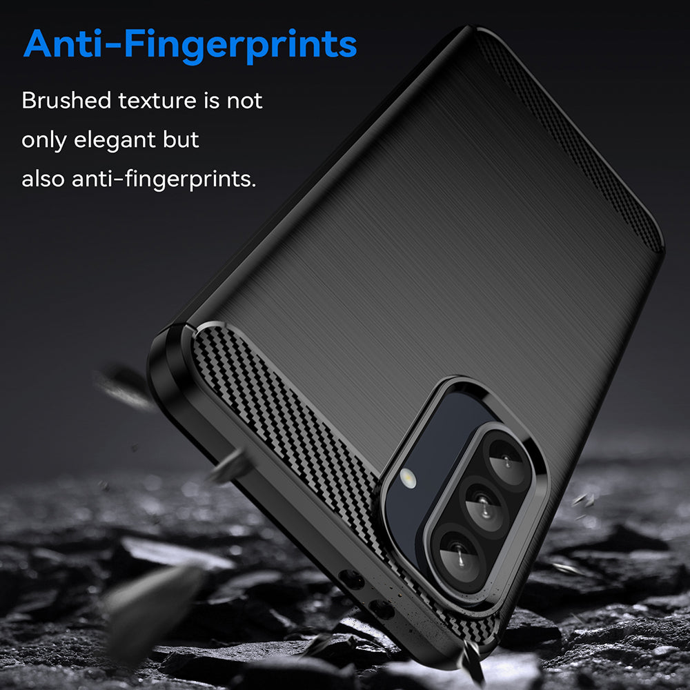 Case for Samsung Galaxy A37 5G, Techsuit, Carbon, Black