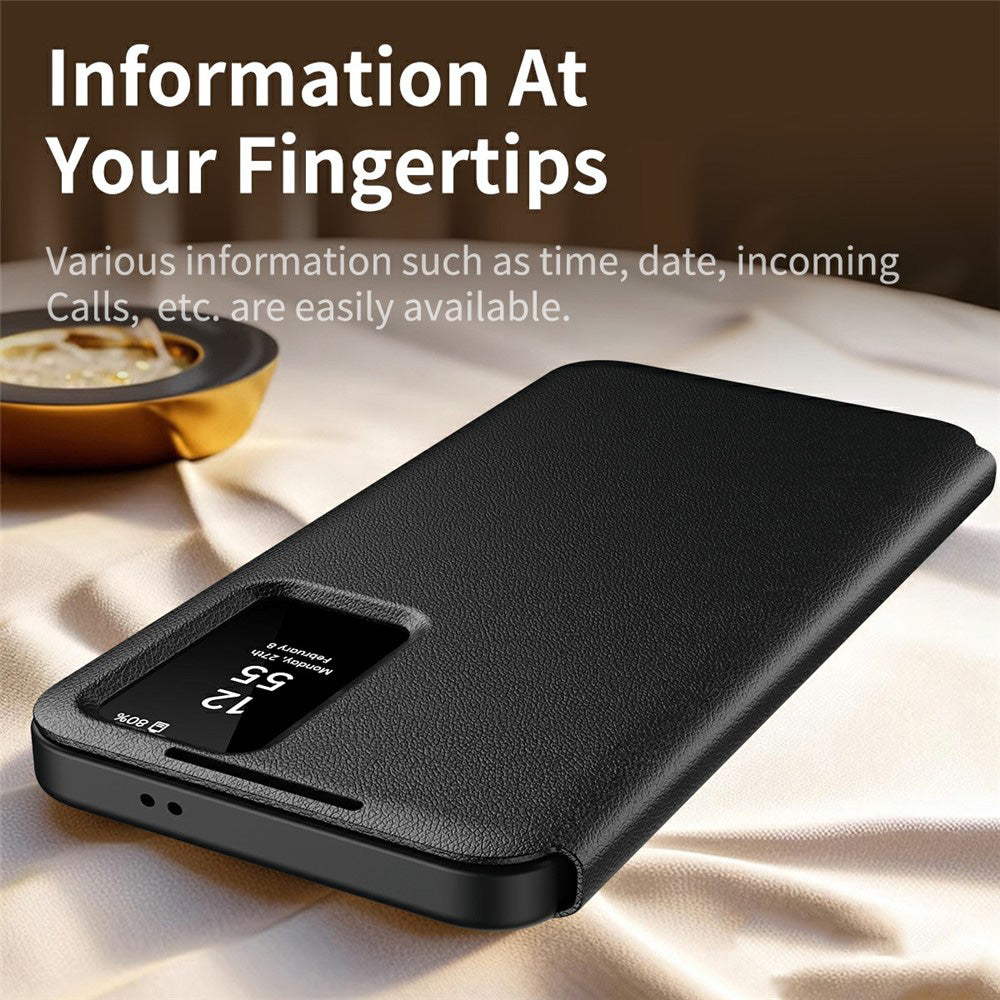 Case for Samsung Galaxy A57 5G, Techsuit, SmartView, Black