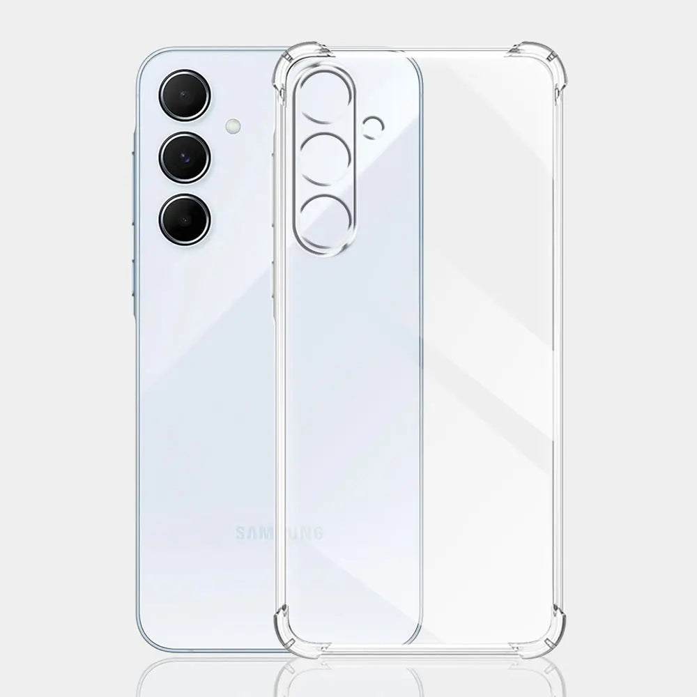 Case for Samsung Galaxy M15, Techsuit, Shockproof Clear, Transparent