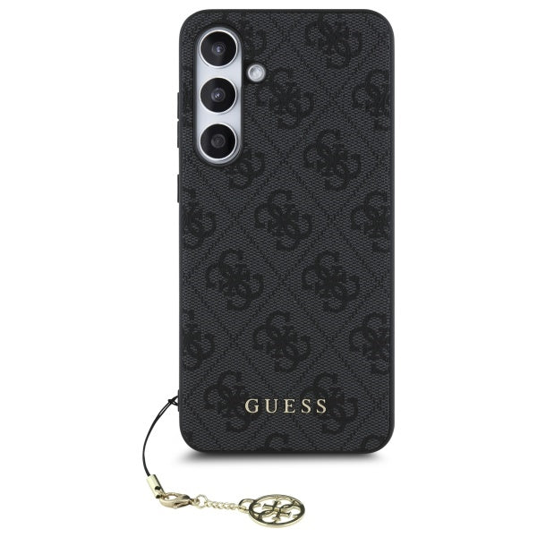 Case for Samsung Galaxy S24 FE S721, Guess, 4G Charm, Grey