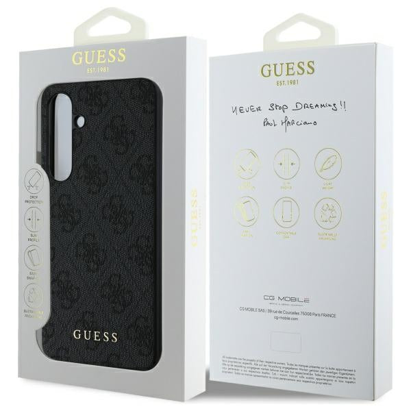 Case for Samsung Galaxy S24 FE S721, Guess, 4G Classic, Gray