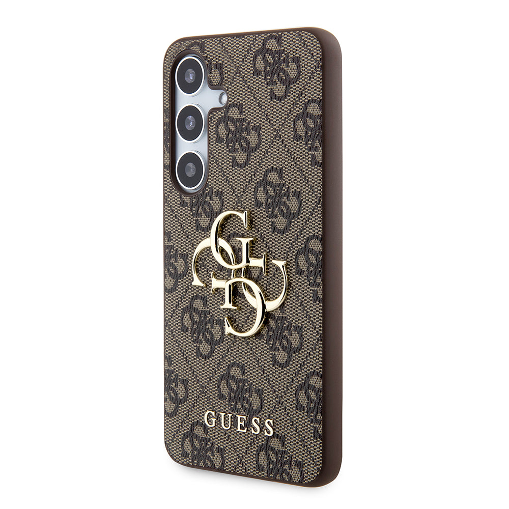 Case for Samsung Galaxy S24+ S926, Guess, 4G Big Logo, Brown