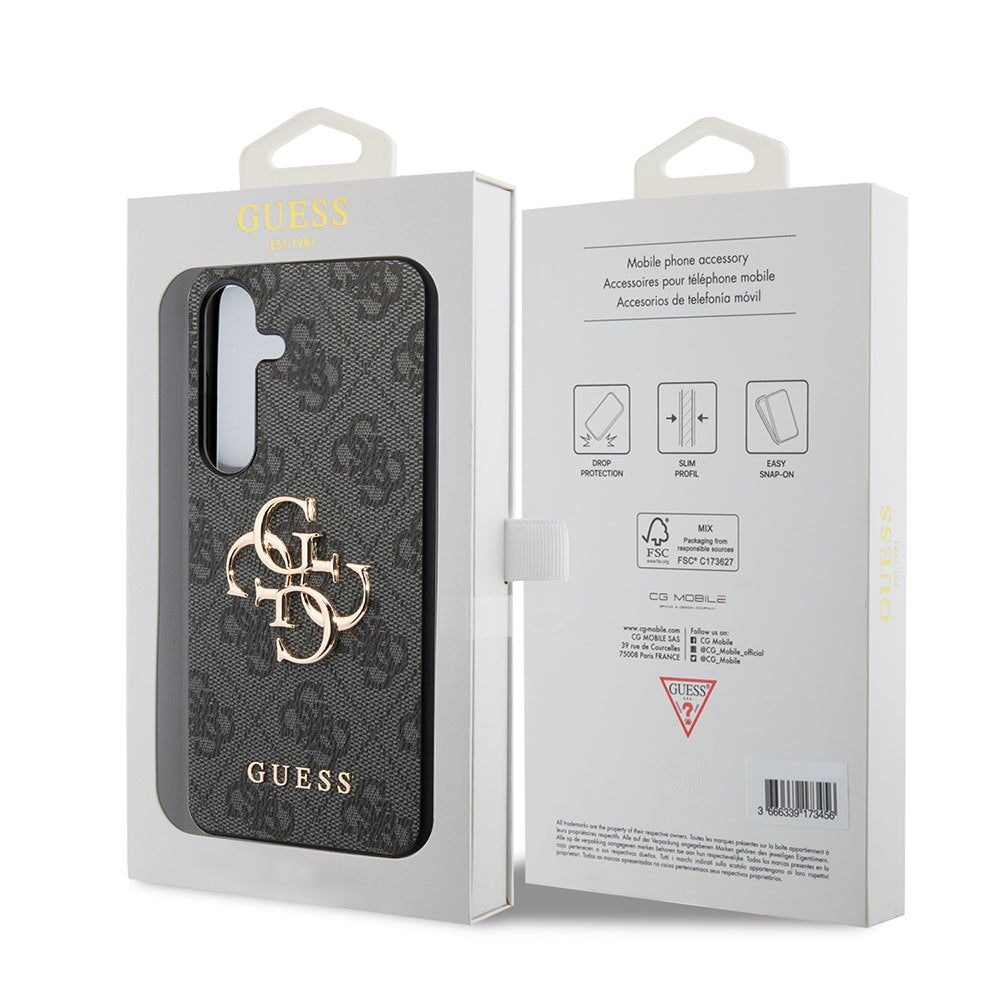 Case for Samsung Galaxy S24+ S926, Guess, 4G Big Logo, Black