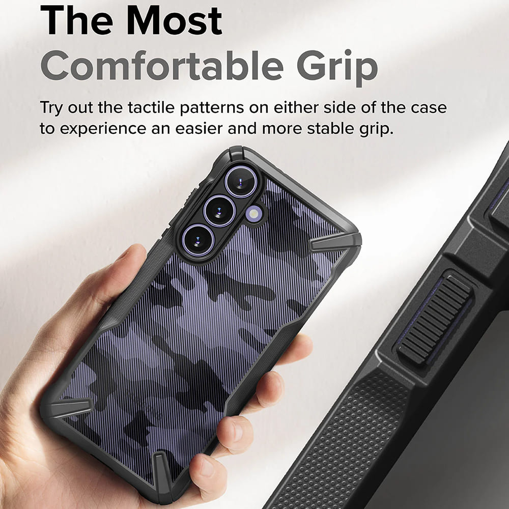Case for Samsung Galaxy S24 S921, Ringke, Fusion X, Black