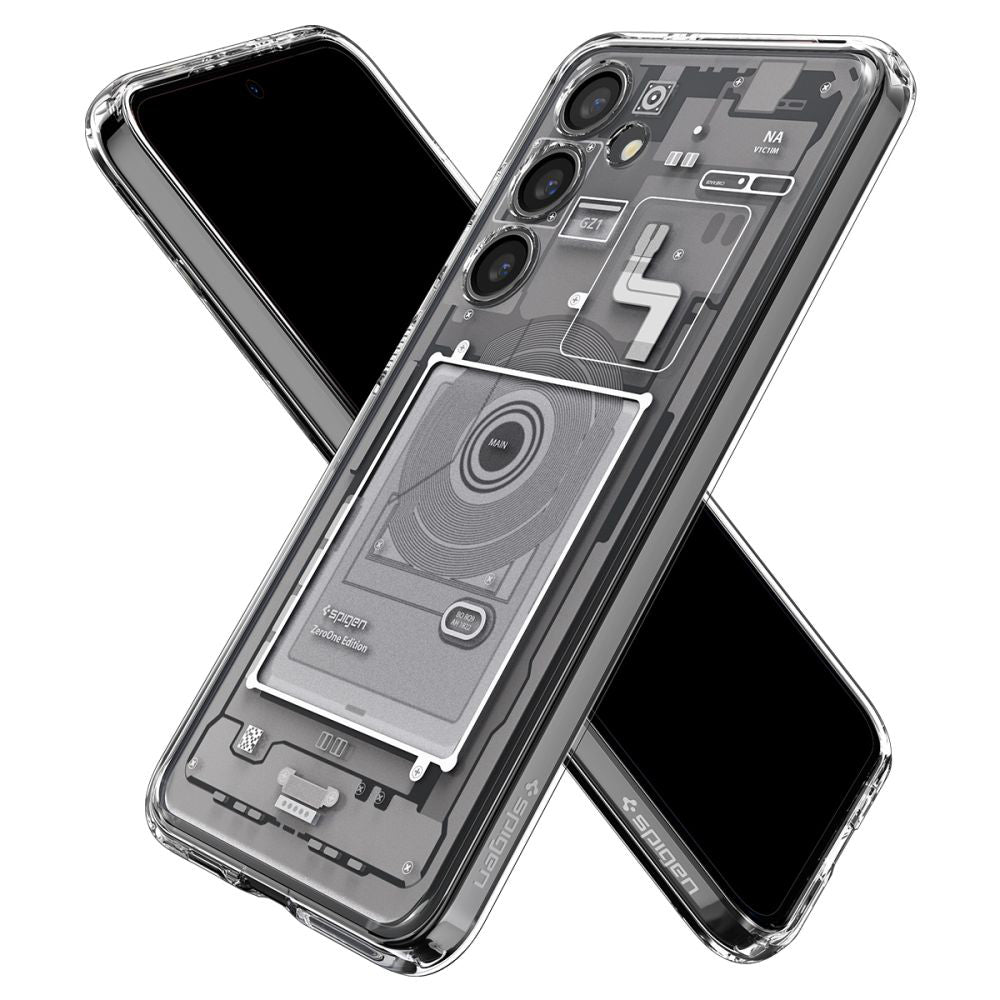 Case for Samsung Galaxy S24 S921, Spigen, Ultra Hybrid Zero One, White