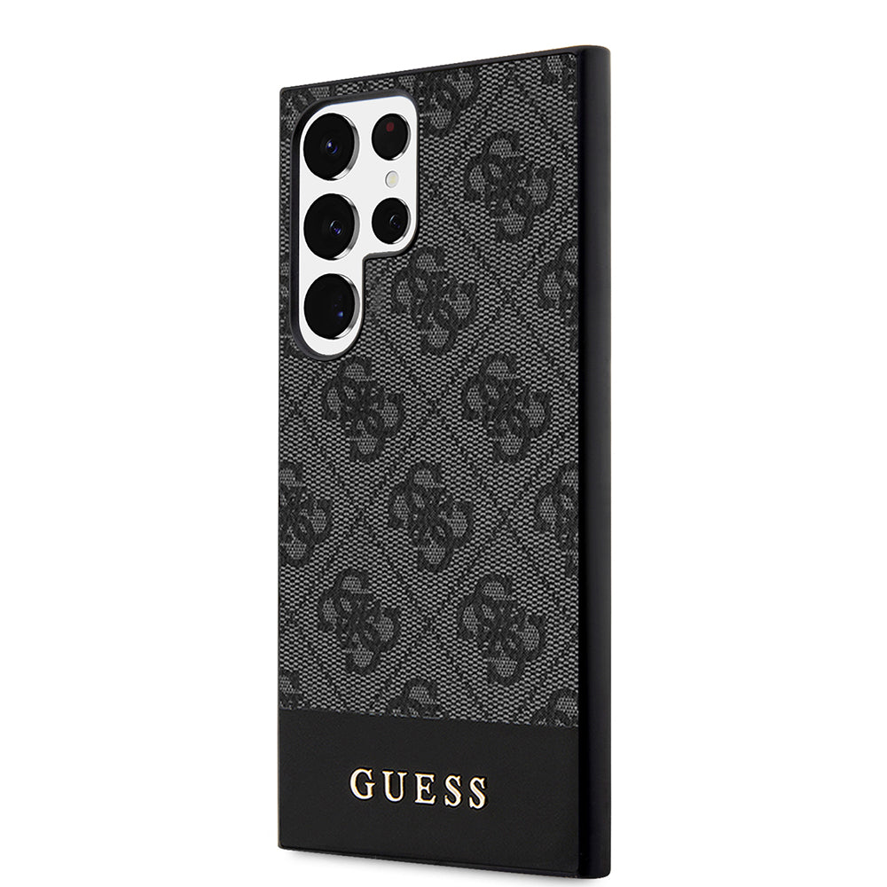 Case for Samsung Galaxy S24 Ultra S928, Guess, 4G Stripe, Black
