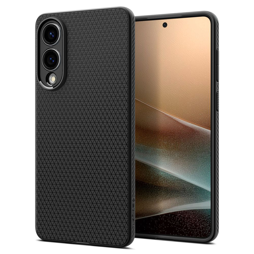 Case for Samsung Galaxy S25 Edge S937, Spigen, Liquid Air, Matte Black ACS09420