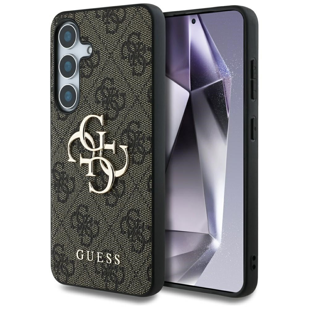 Case for Samsung Galaxy S25+ S936, Guess, 4G Big Logo, Brown