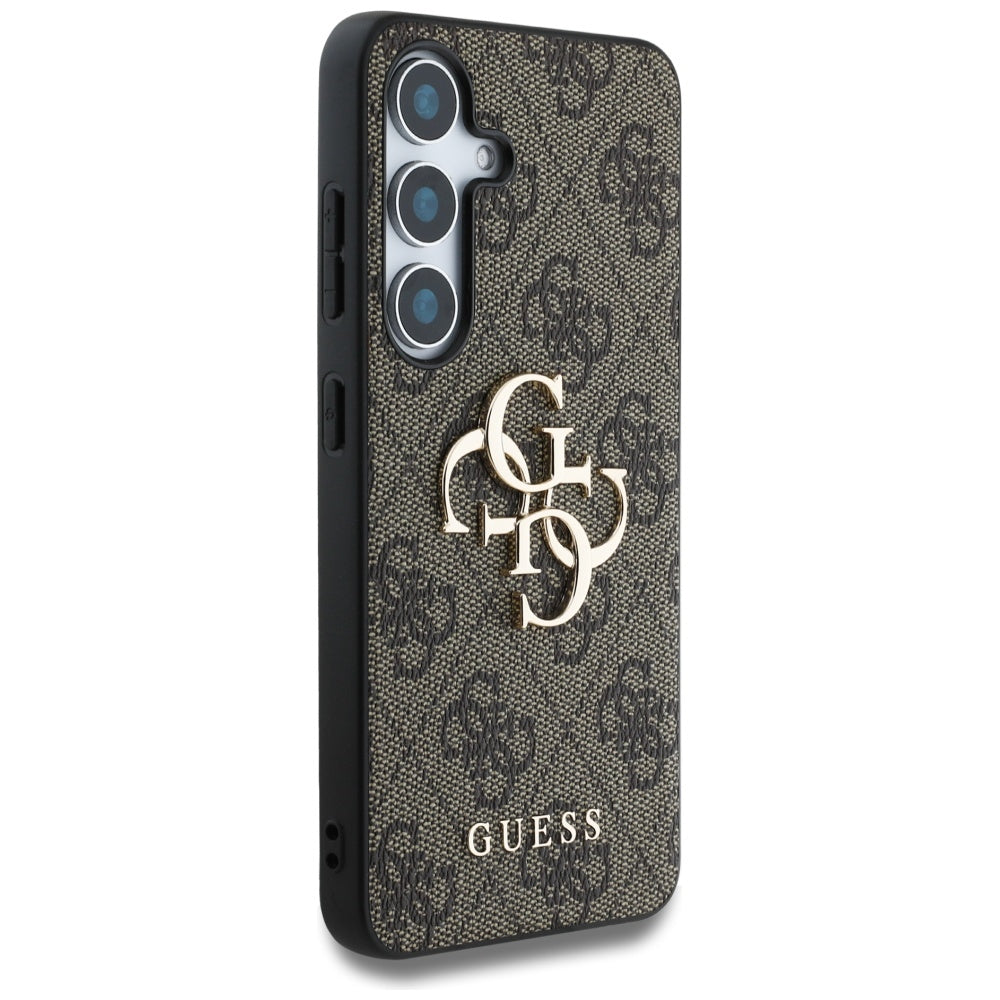 Case for Samsung Galaxy S25 S931, Guess, 4G Big Logo, Brown