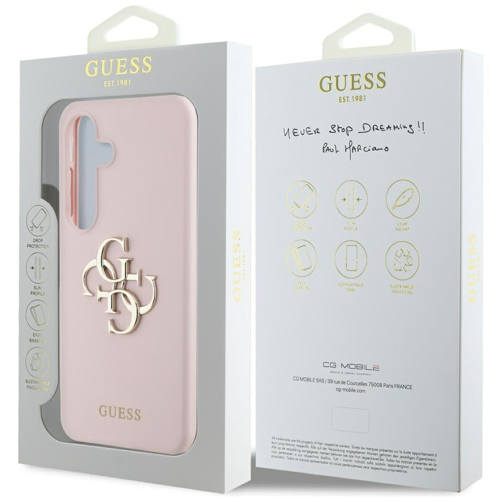 Case for Samsung Galaxy S25 S931, Guess, 4G Big, Pink