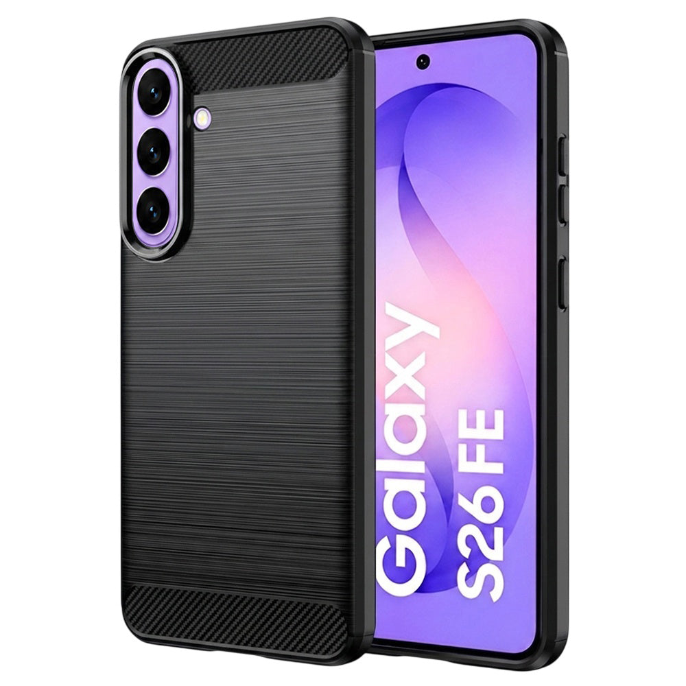 Case for Samsung Galaxy S26 FE S741 / S25 FE, Techsuit, Carbon, Black