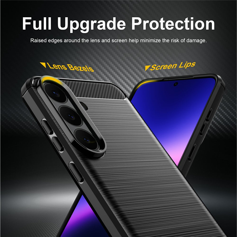 Case for Samsung Galaxy S26 FE S741 / S25 FE, Techsuit, Carbon, Black