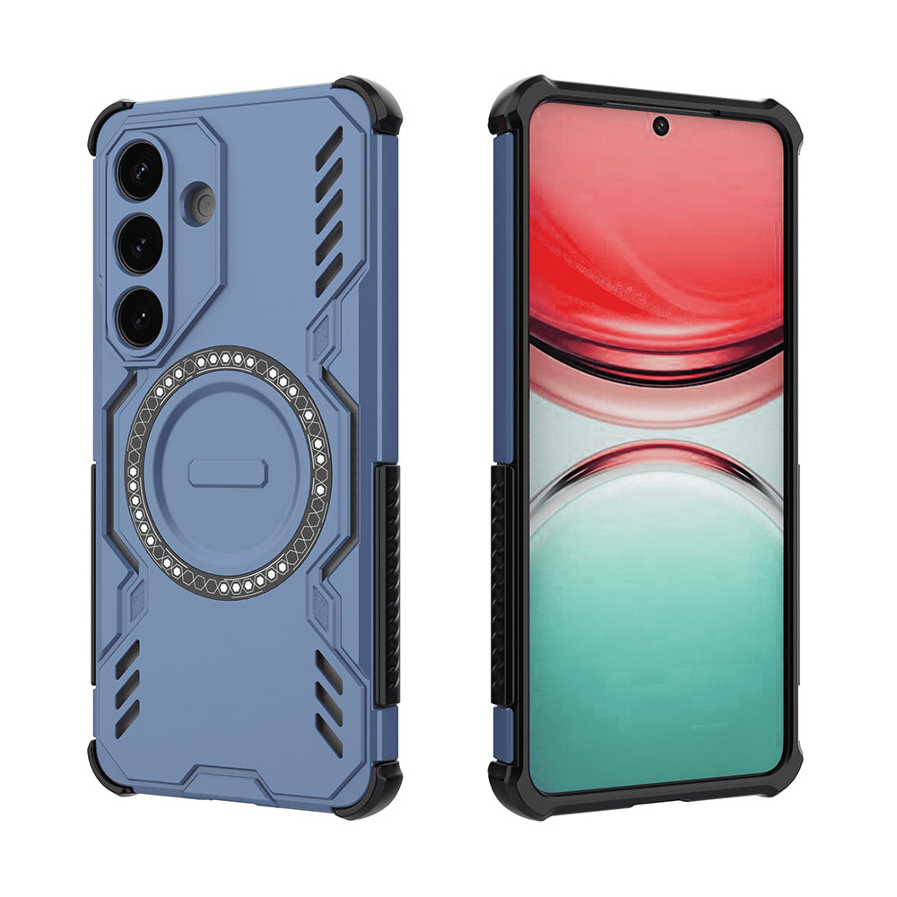 MagSafe Case for Samsung Galaxy S26 Plus, Techsuit, ArmorMag, Blue