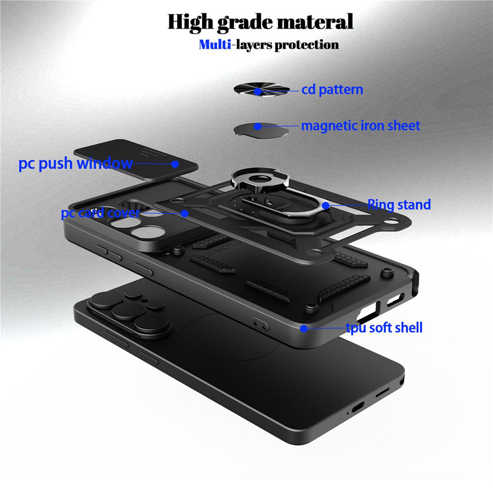 Case for Samsung Galaxy S26, Techsuit, CamShield, Rose Gold