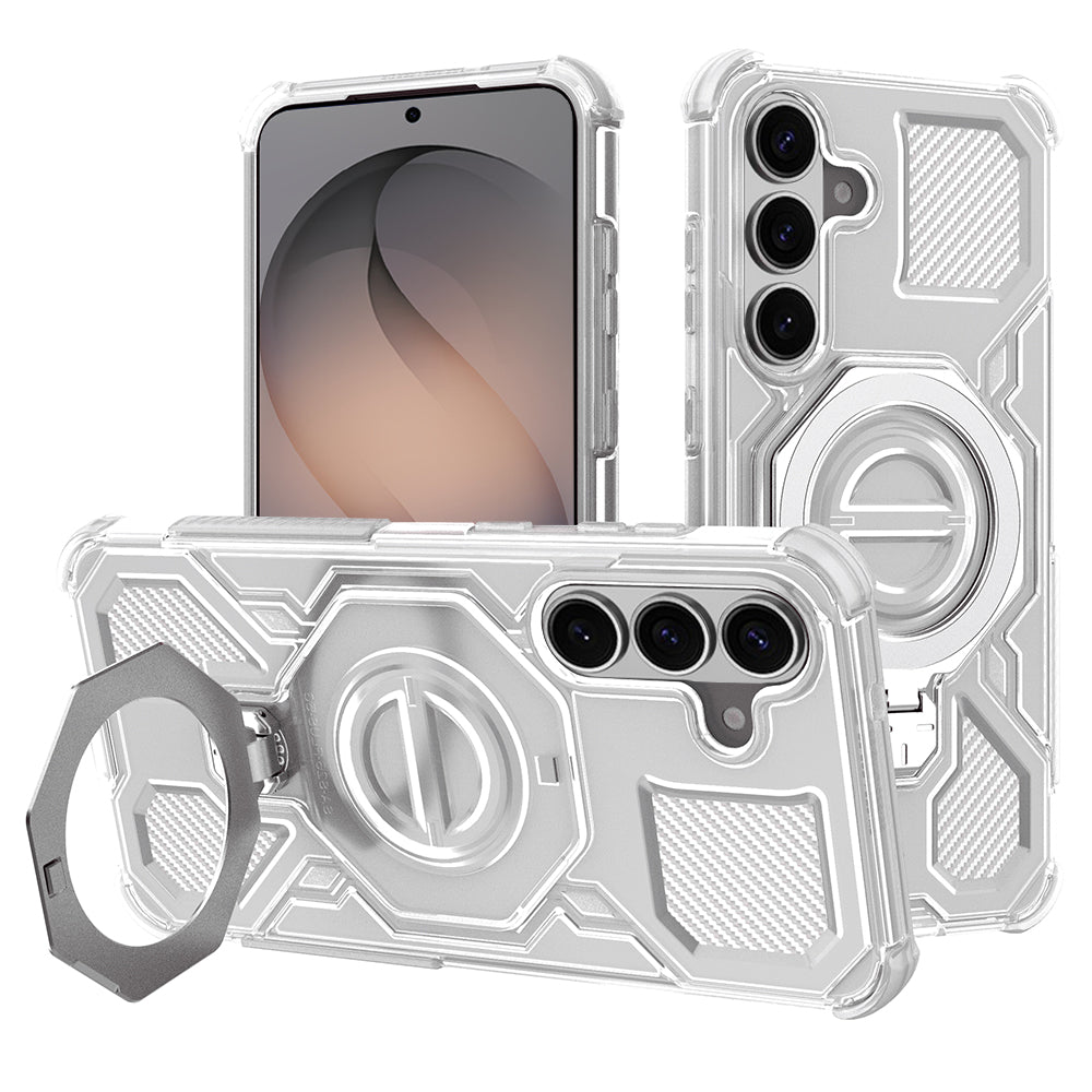 Case for Samsung Galaxy S26 S942, Techsuit, Carbon Shield Pro, White