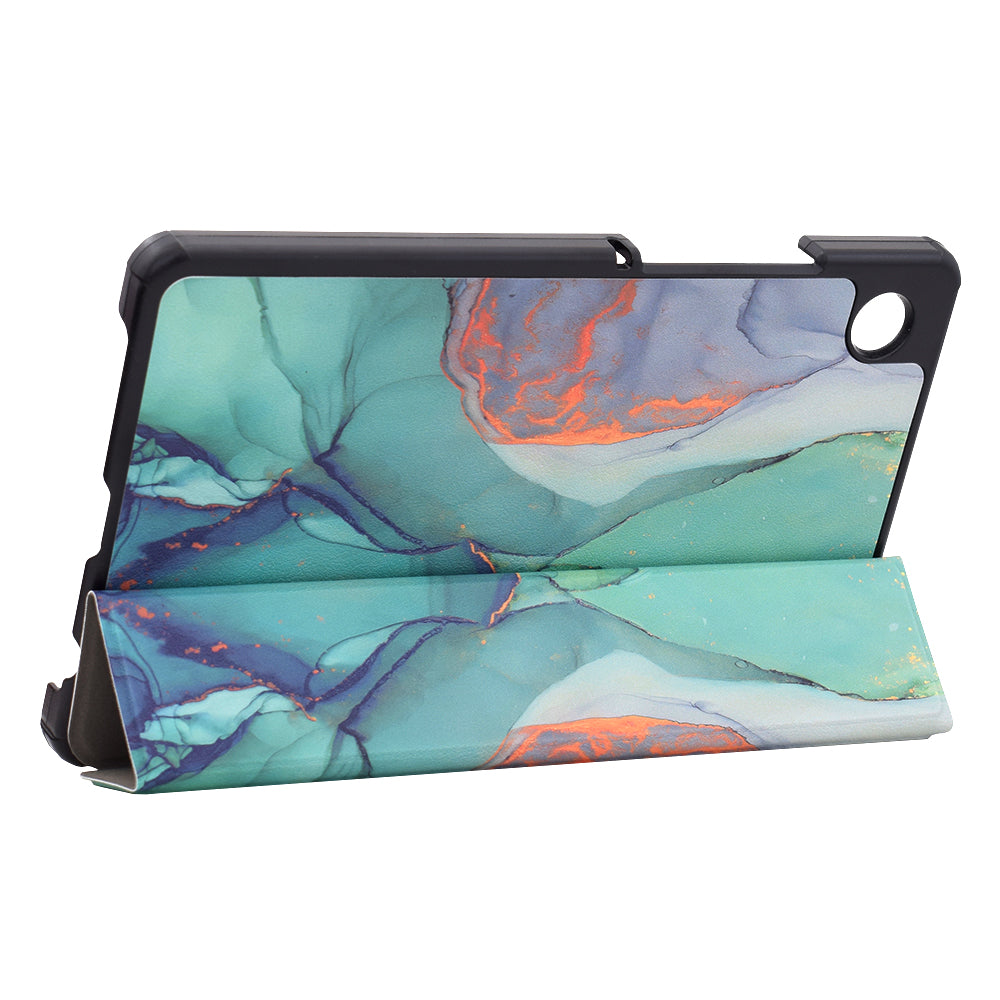Case for Samsung Galaxy Tab A11 / Tab A9, Techsuit, FoldPro Green Time, Multicolor