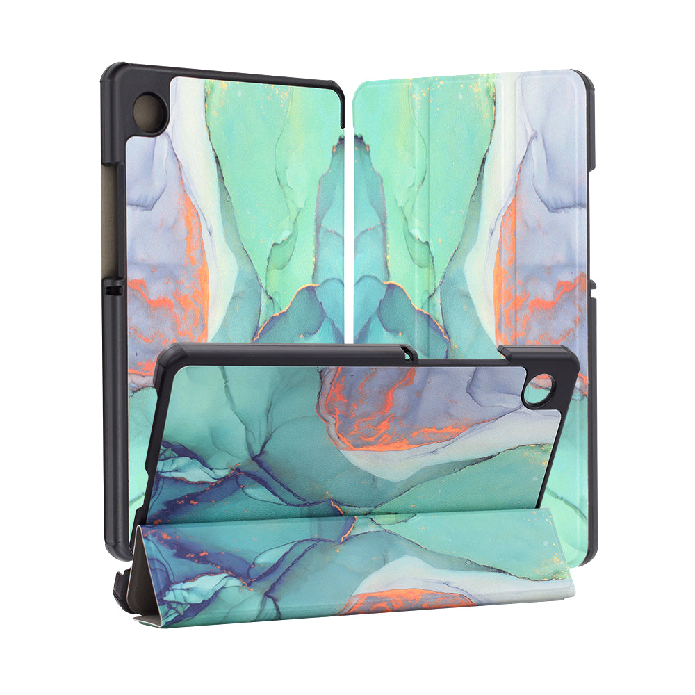 Case for Samsung Galaxy Tab A11 / Tab A9, Techsuit, FoldPro Green Time, Multicolor