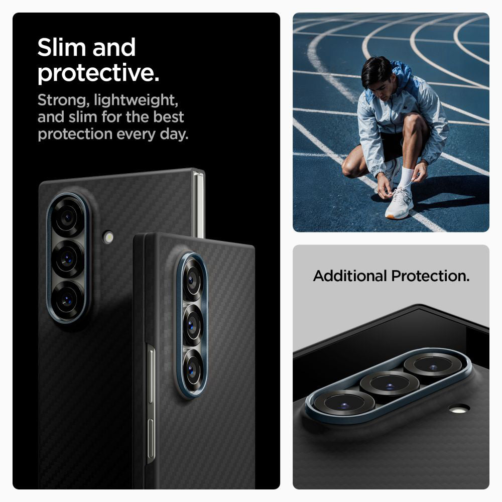 Case for Samsung Galaxy Z Fold7 F966, Spigen, Air Skin, Black ACS09555