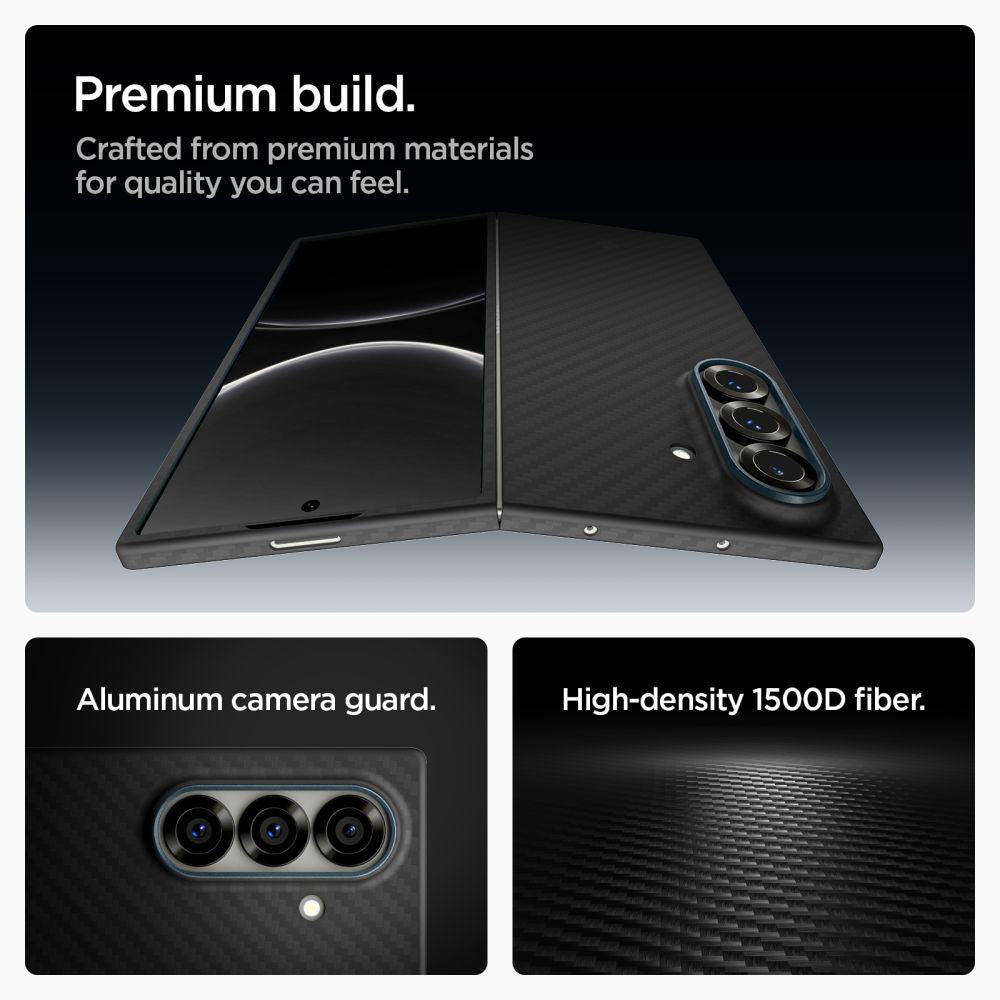 Case for Samsung Galaxy Z Fold7 F966, Spigen, Air Skin, Black ACS09555