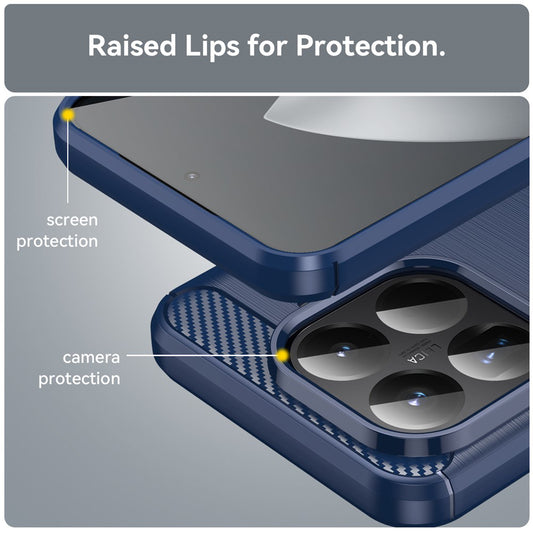 Case for Xiaomi 15T Pro, Techsuit, Carbon, Blue