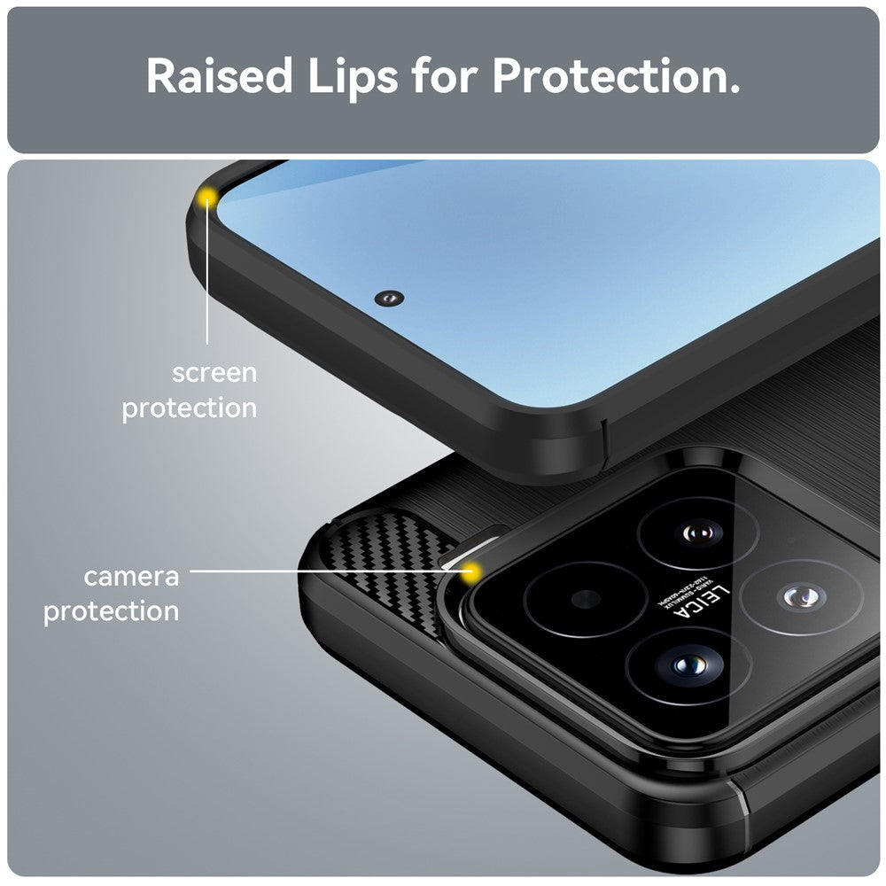 Case for Xiaomi 15T Pro, Techsuit, Carbon, Black