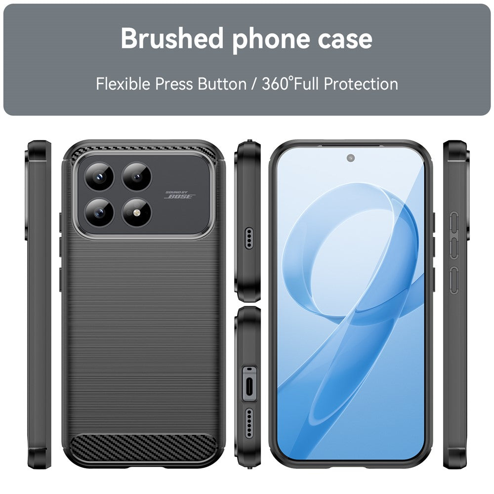 Case for Xiaomi Poco F8 Pro, Techsuit, Carbon, Black