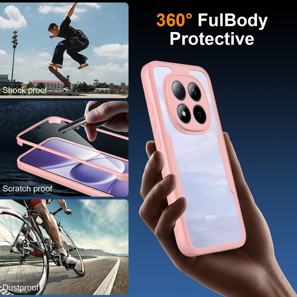 Case for Xiaomi Poco M8 Pro / Redmi Note 15 Pro+ 5G, Techsuit, ColorVerse 360, Pink