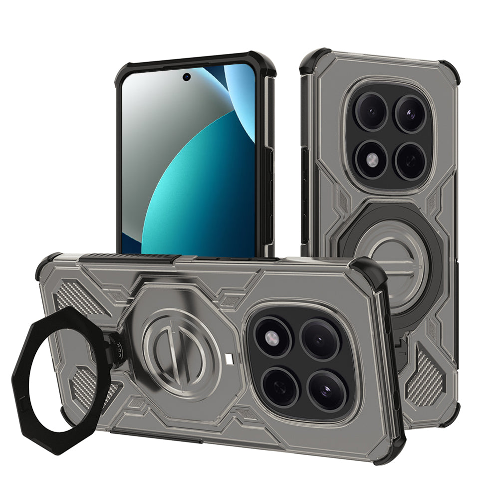 Case for Xiaomi Redmi Note 15 Pro 5G, Techsuit, Carbon Shield Pro, Smoky