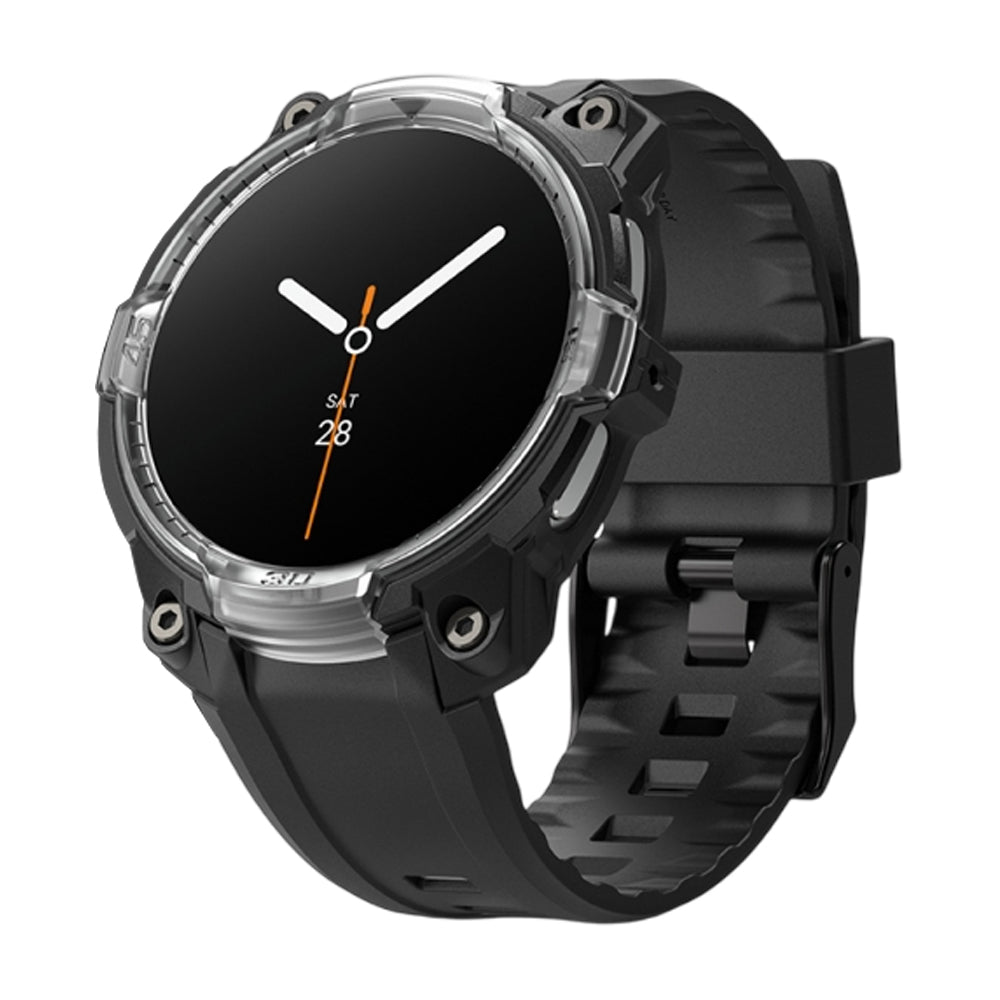 Ringke Rugged Gear Case for Samsung Galaxy Watch8 Classic, Black Transparent